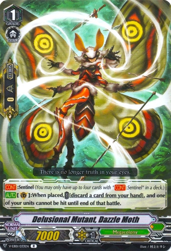 Image for Delusional Mutant, Dazzle Moth (V-EB01: The Destructive Roar) (V-EB01/033EN) - Cardfight Vanguard