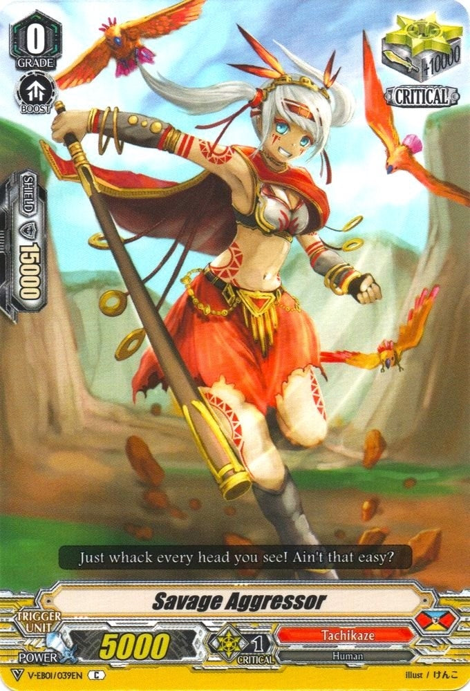 Image for Savage Aggressor (V-EB01: The Destructive Roar) (V-EB01/039EN) - Cardfight Vanguard
