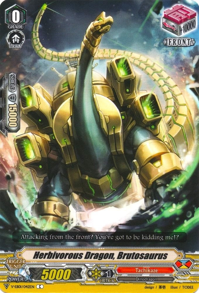 Image for Herbivorous Dragon, Brutosaurus (V-EB01: The Destructive Roar) (V-EB01/042EN) - Cardfight Vanguard