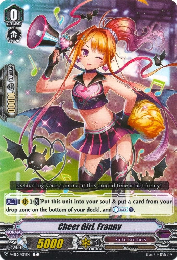 Image for Cheer Girl, Franny (V-EB01: The Destructive Roar) (V-EB01/051EN) - Cardfight Vanguard