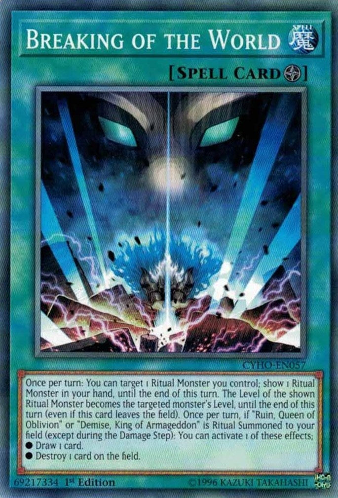 Image for Breaking of the World (Cybernetic Horizon) (CYHO-EN057) - YuGiOh