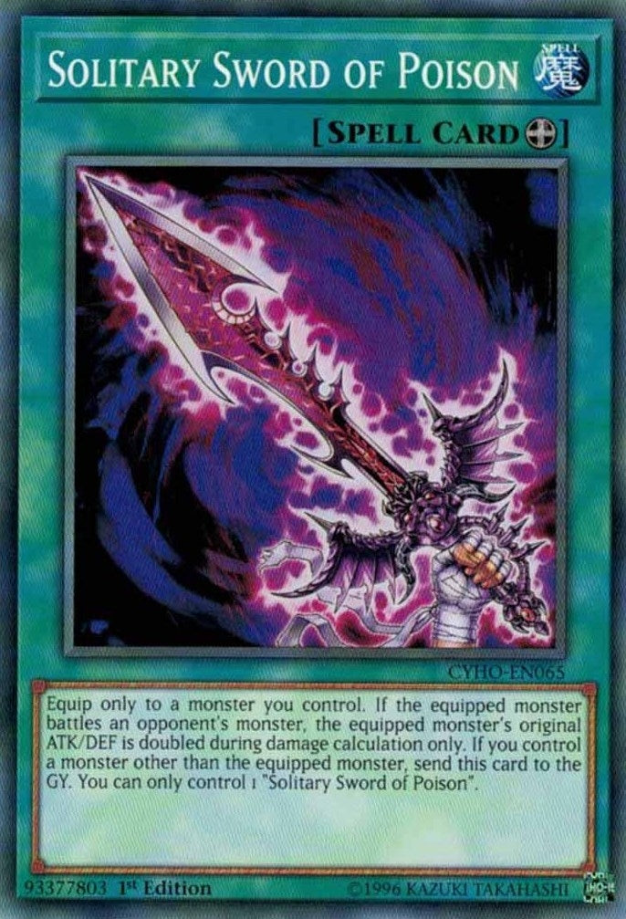 Image for Solitary Sword of Poison (Cybernetic Horizon) (CYHO-EN065) - YuGiOh