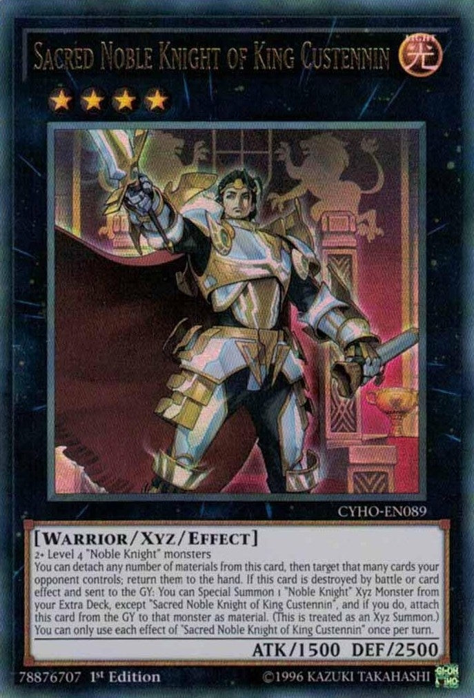 Image for Sacred Noble Knight of King Custennin (Cybernetic Horizon) (CYHO-EN089) - YuGiOh