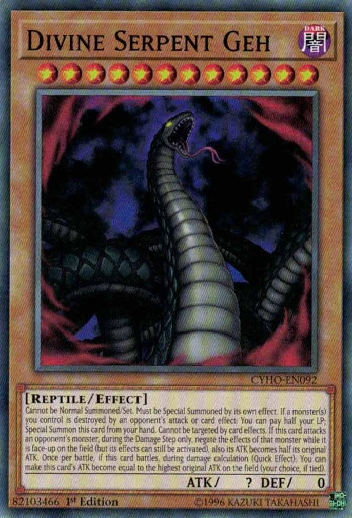 Image for Divine Serpent Geh (Cybernetic Horizon) (CYHO-EN092) - YuGiOh