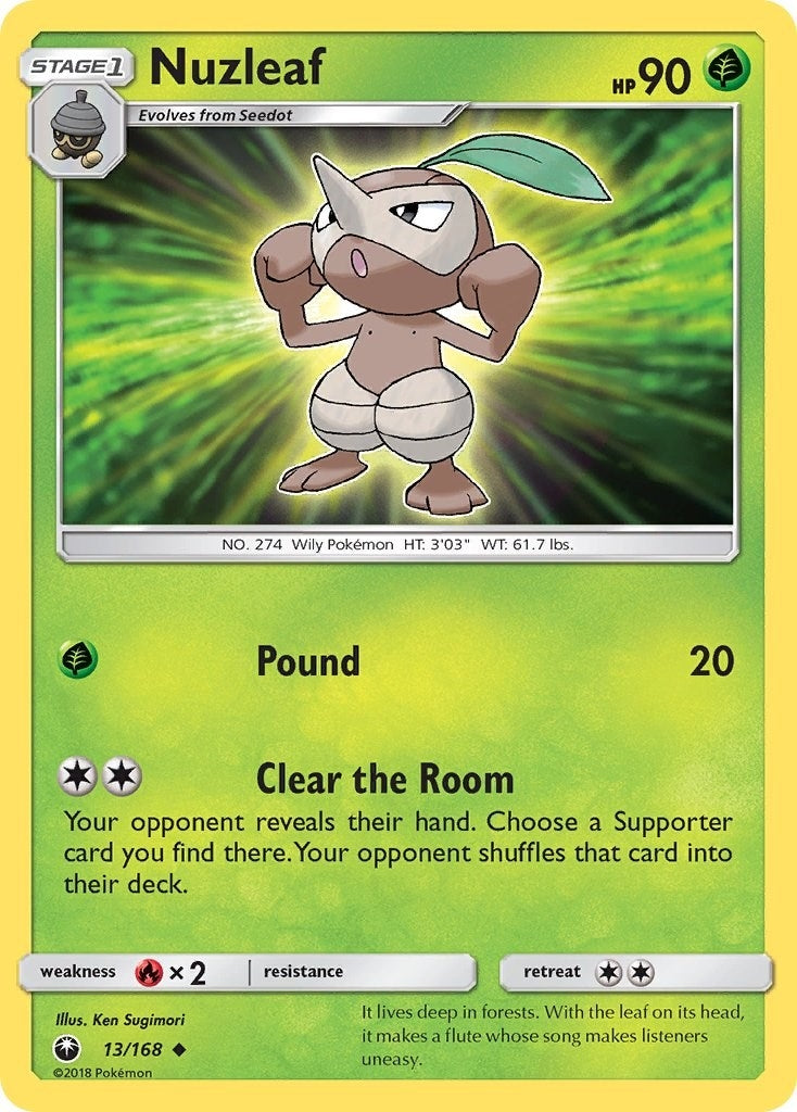 Image for Nuzleaf (SM - Celestial Storm) (13/168) - Pokemon