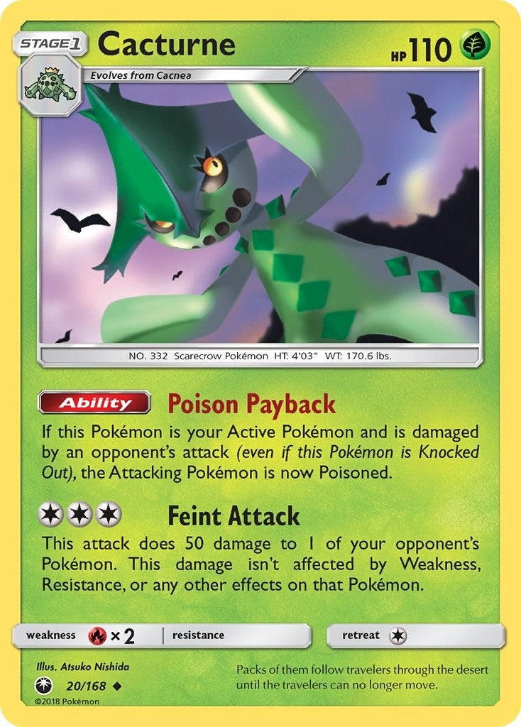 Image for Cacturne (SM - Celestial Storm) (20/168) - Pokemon