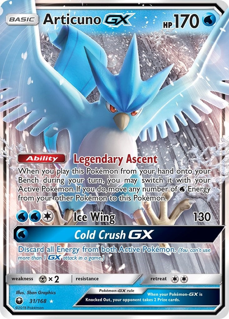 Image for Articuno GX (SM - Celestial Storm) (31/168) - Pokemon