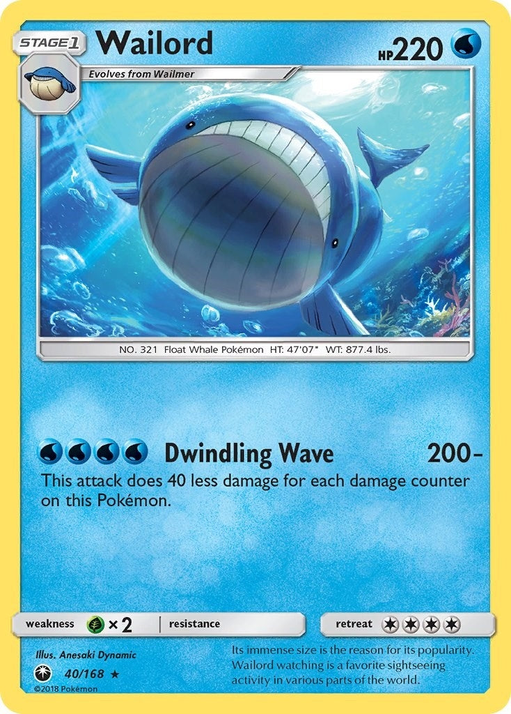 Image for Wailord (SM - Celestial Storm) (40/168) - Pokemon