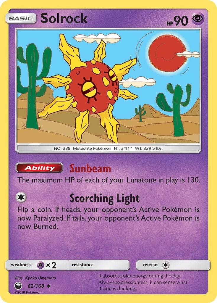Image for Solrock (SM - Celestial Storm) (62/168) - Pokemon