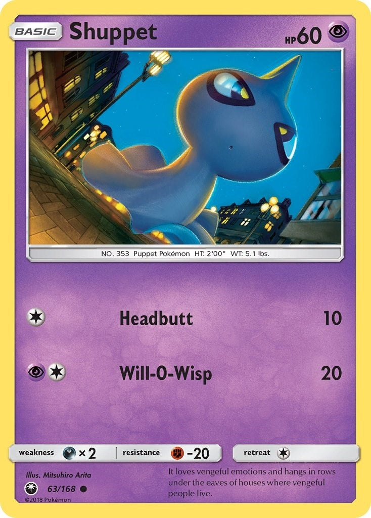 Image for Shuppet (63) (SM - Celestial Storm) (63/168) - Pokemon