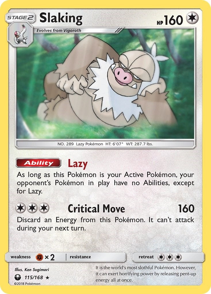 Image for Slaking (SM - Celestial Storm) (115/168) - Pokemon