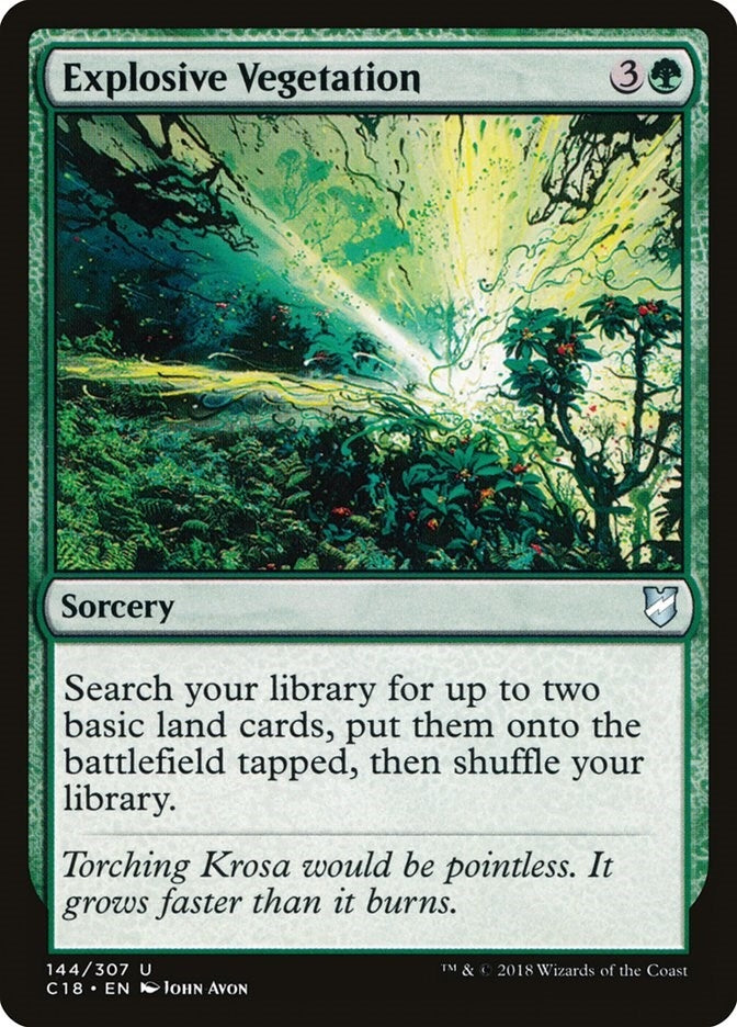 Image for Explosive Vegetation (Commander 2018) (144) - Magic: The Gathering