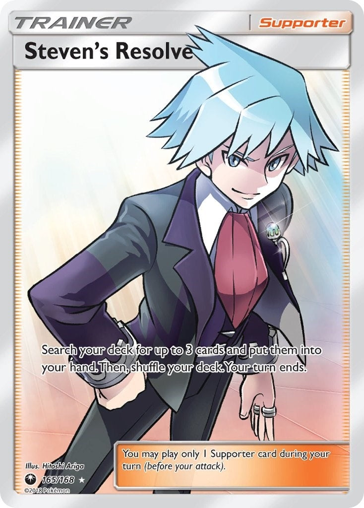 Image for Steven's Resolve (Full Art) (SM - Celestial Storm) (165/168) - Pokemon