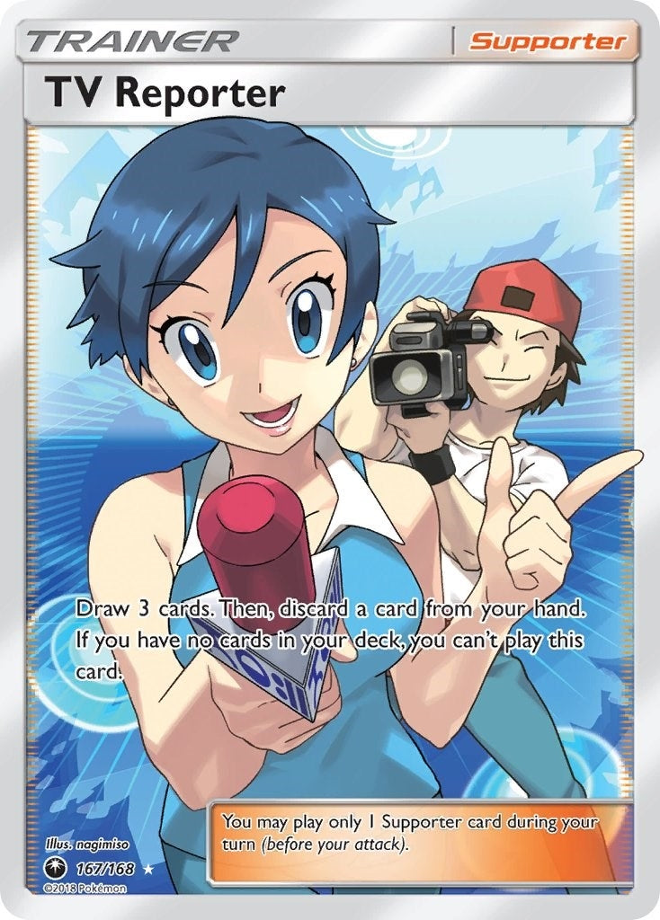 Image for TV Reporter (Full Art) (SM - Celestial Storm) (167/168) - Pokemon