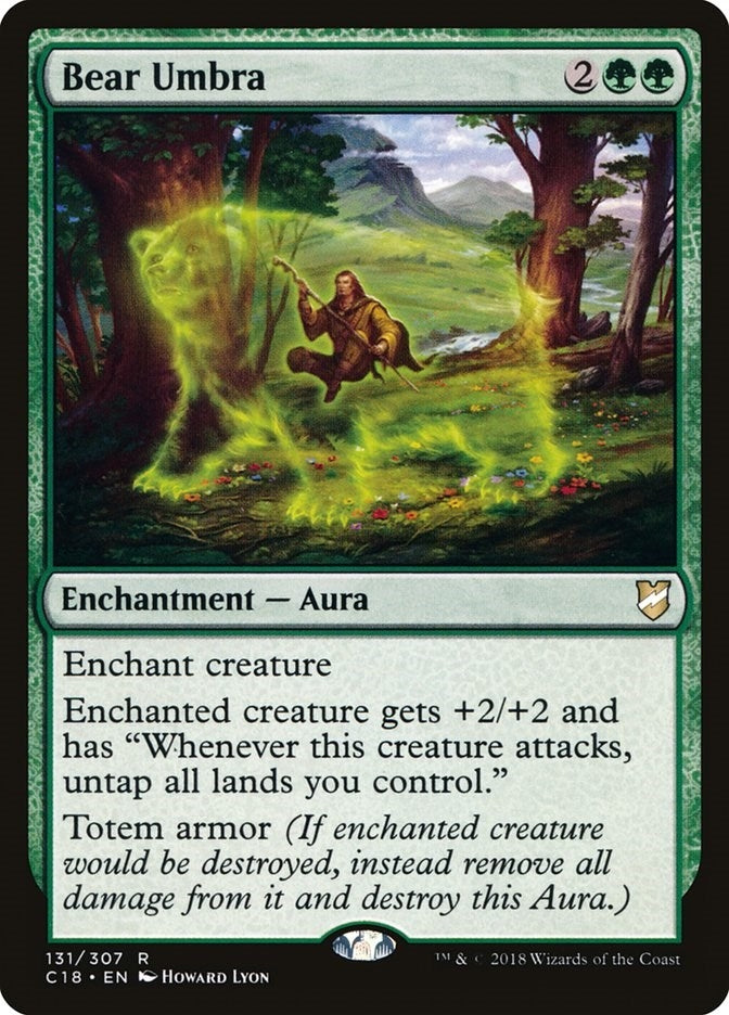 Image for Bear Umbra (Commander 2018) (131) - Magic: The Gathering