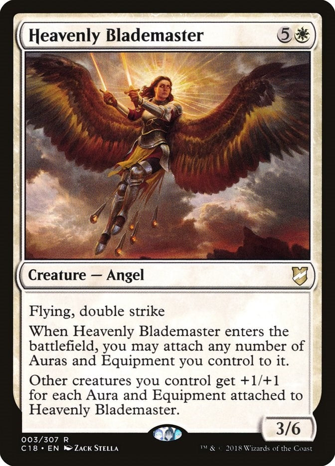 Image for Heavenly Blademaster (Commander 2018) (3) - Magic: The Gathering
