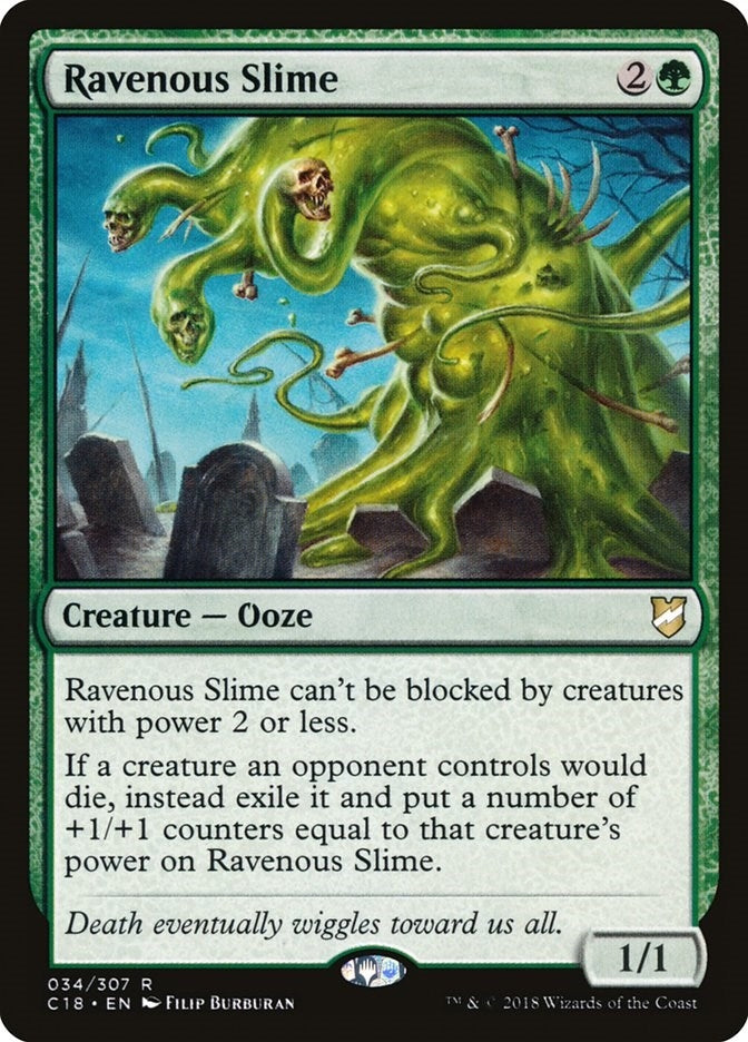 Image for Ravenous Slime (Commander 2018) (34) - Magic: The Gathering