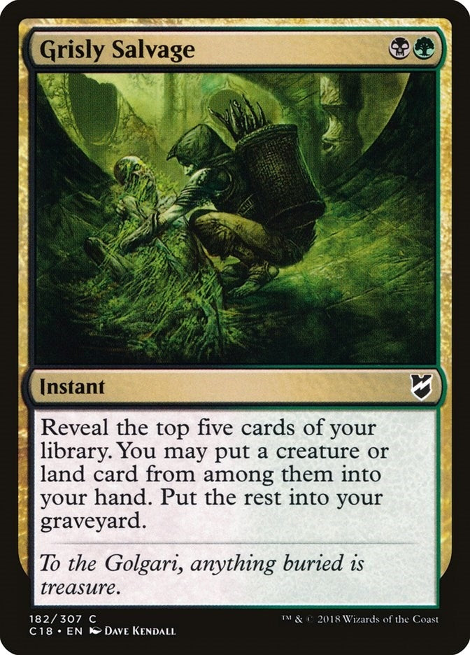 Image for Grisly Salvage (Commander 2018) (182) - Magic: The Gathering