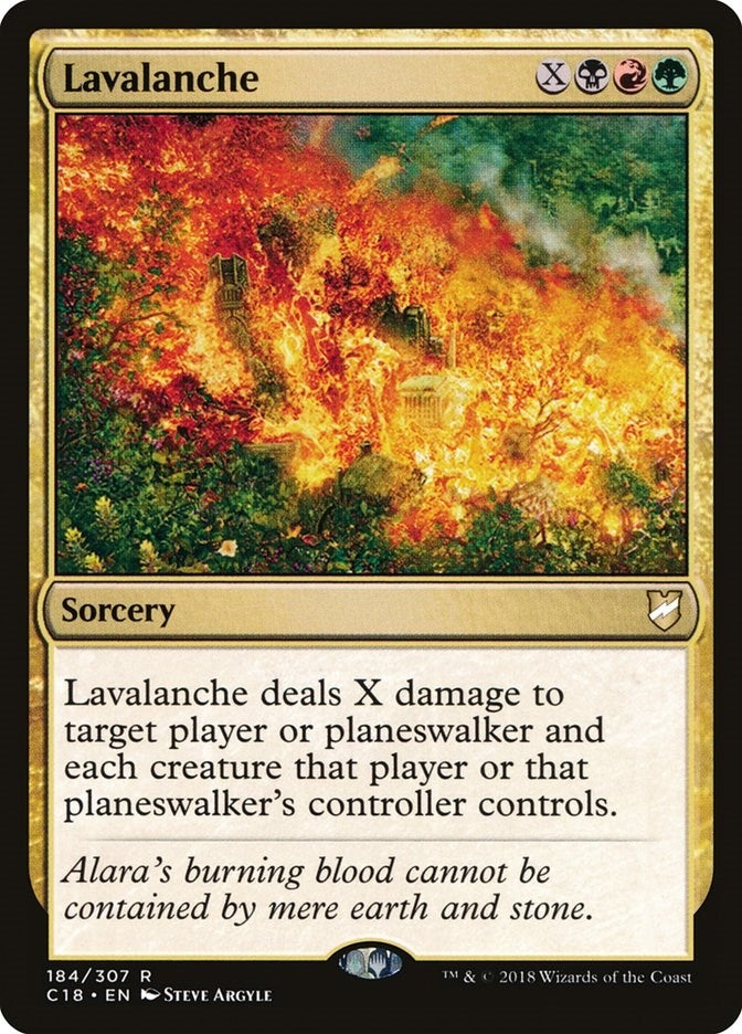 Image for Lavalanche (Commander 2018) (184) - Magic: The Gathering