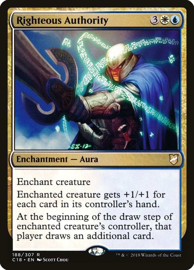 Image for Righteous Authority (Commander 2018) (188) - Magic: The Gathering