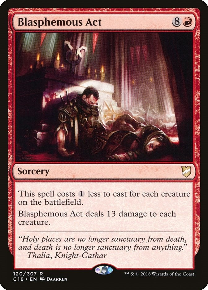 Image for Blasphemous Act (Commander 2018) (120) - Magic: The Gathering