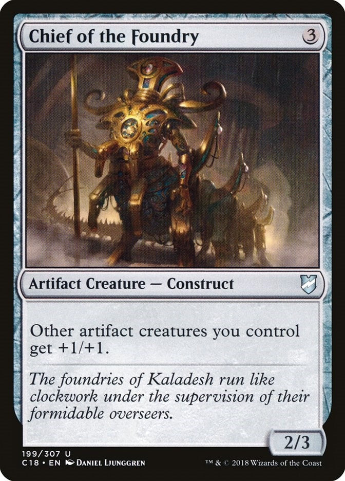 Image for Chief of the Foundry (Commander 2018) (199) - Magic: The Gathering