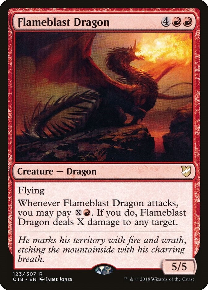 Image for Flameblast Dragon (Commander 2018) (123) - Magic: The Gathering