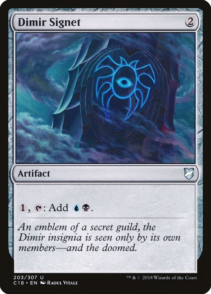 Image for Dimir Signet (Commander 2018) (203) - Magic: The Gathering
