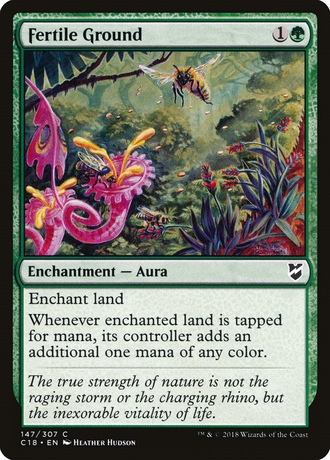 Image for Fertile Ground (Commander 2018) (147) - Magic: The Gathering