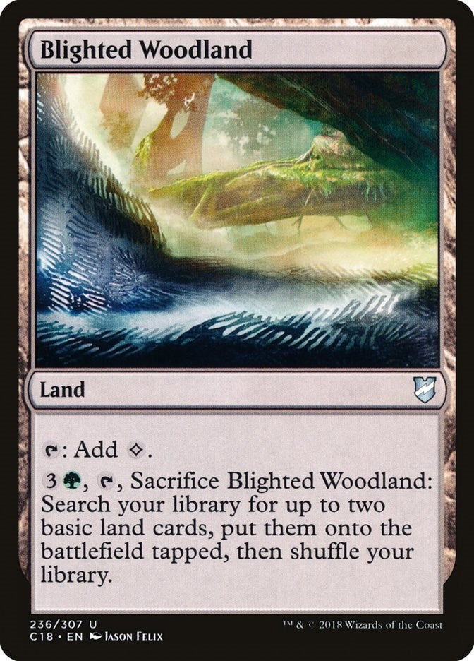 Image for Blighted Woodland (Commander 2018) (236) - Magic: The Gathering