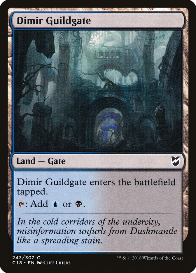 Image for Dimir Guildgate (Commander 2018) (243) - Magic: The Gathering
