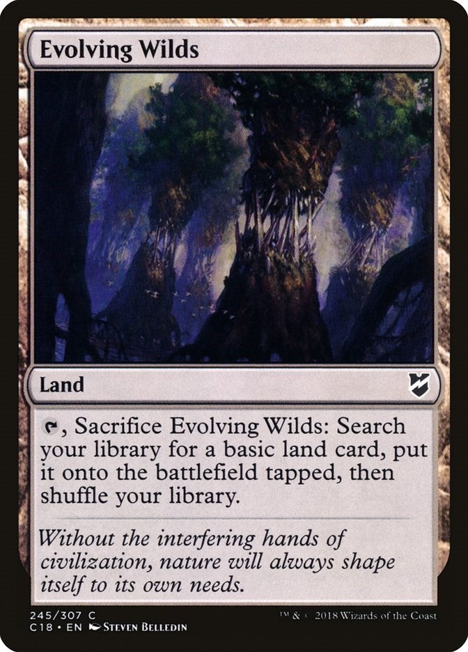 Image for Evolving Wilds (Commander 2018) (245) - Magic: The Gathering