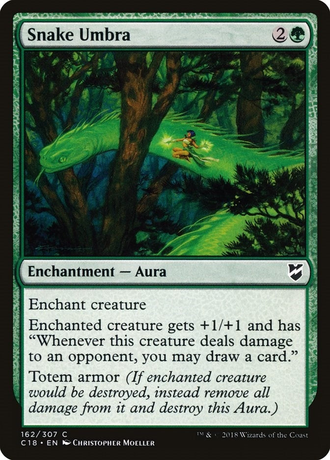 Image for Snake Umbra (Commander 2018) (162) - Magic: The Gathering