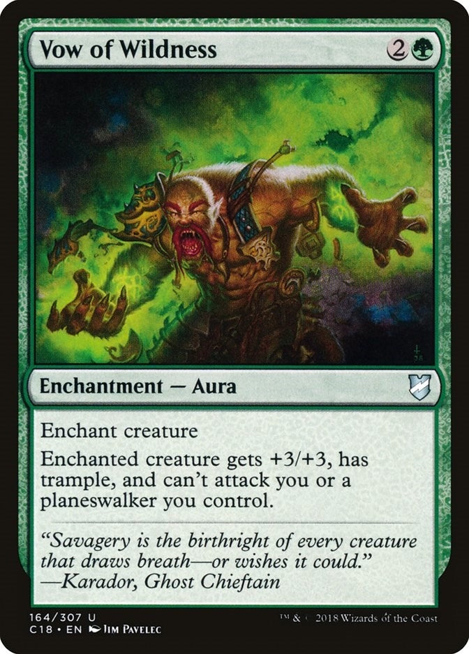 Image for Vow of Wildness (Commander 2018) (164) - Magic: The Gathering