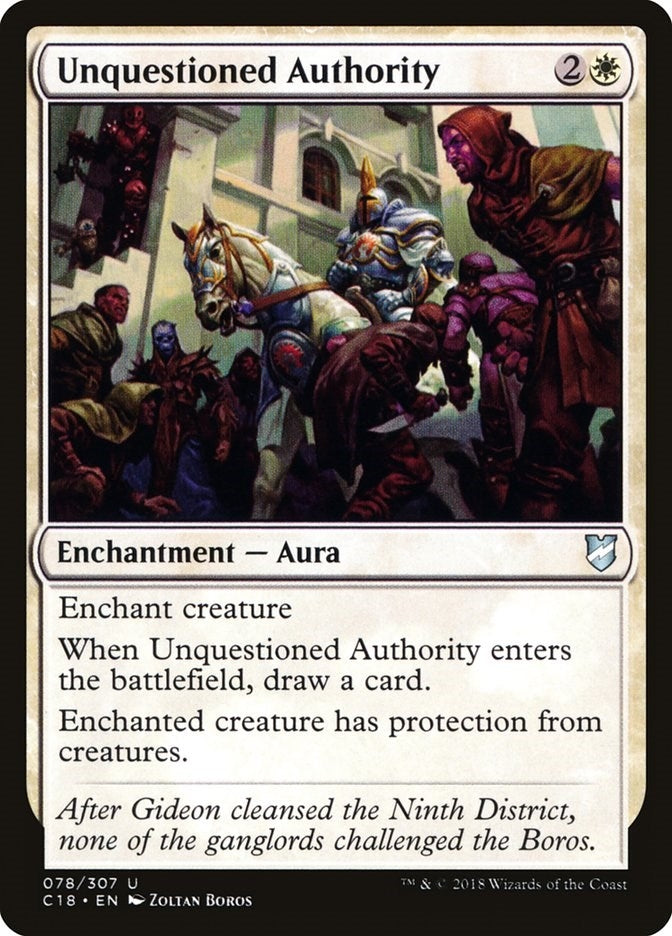 Image for Unquestioned Authority (Commander 2018) (78) - Magic: The Gathering