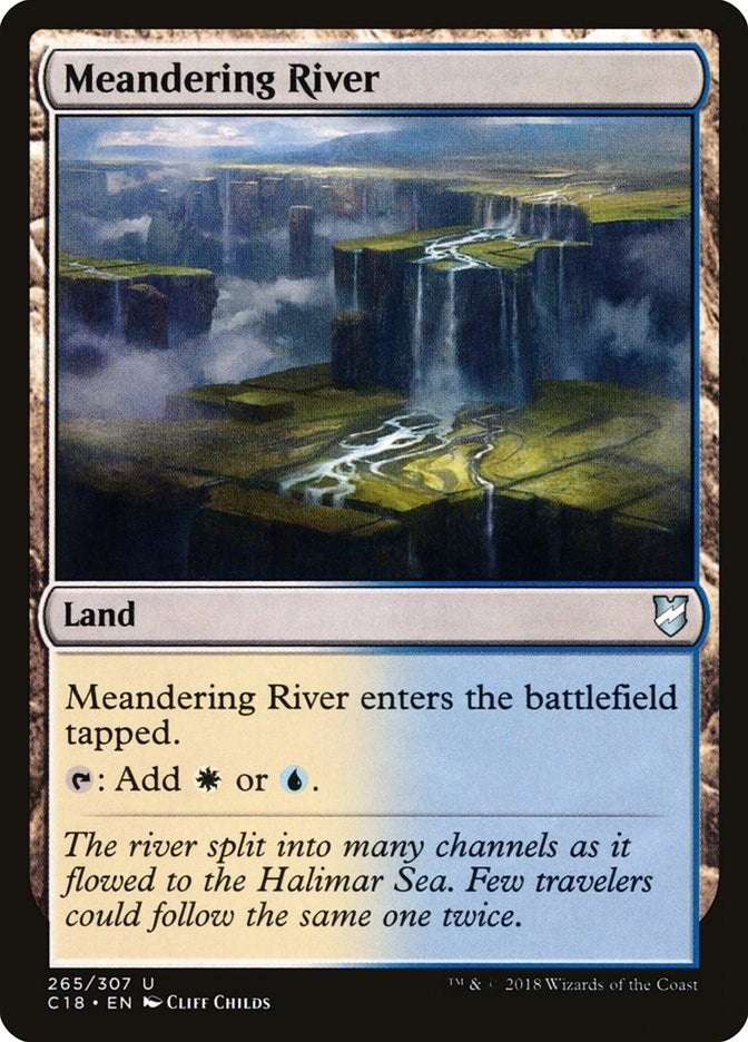 Image for Meandering River (Commander 2018) (265) - Magic: The Gathering