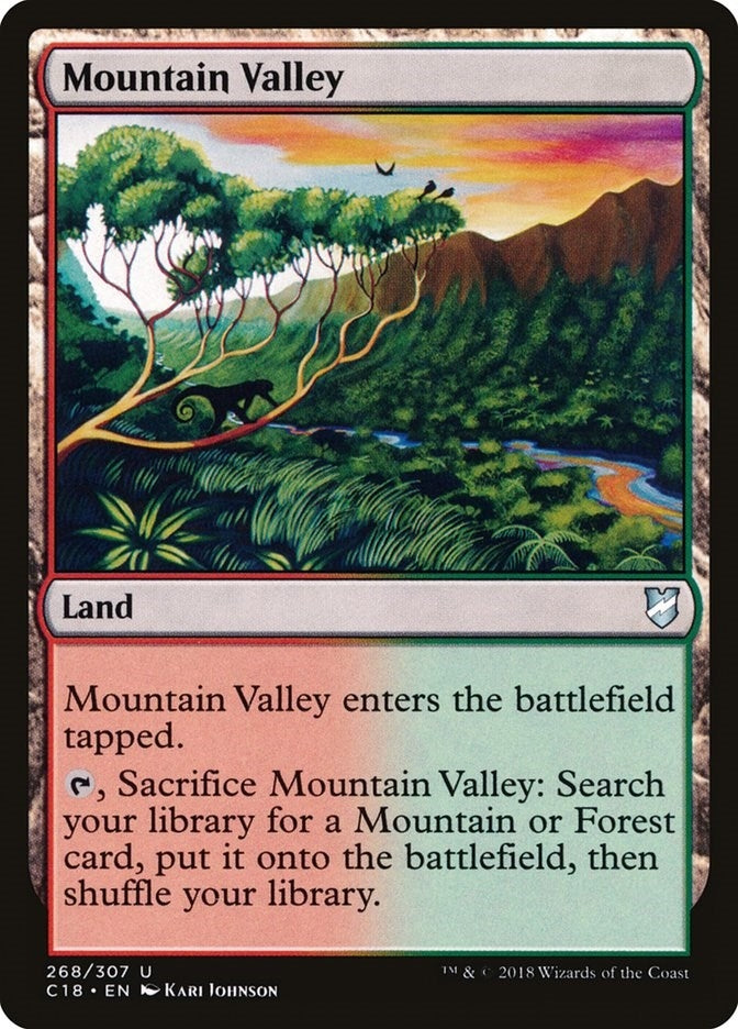 Image for Mountain Valley (Commander 2018) (268) - Magic: The Gathering