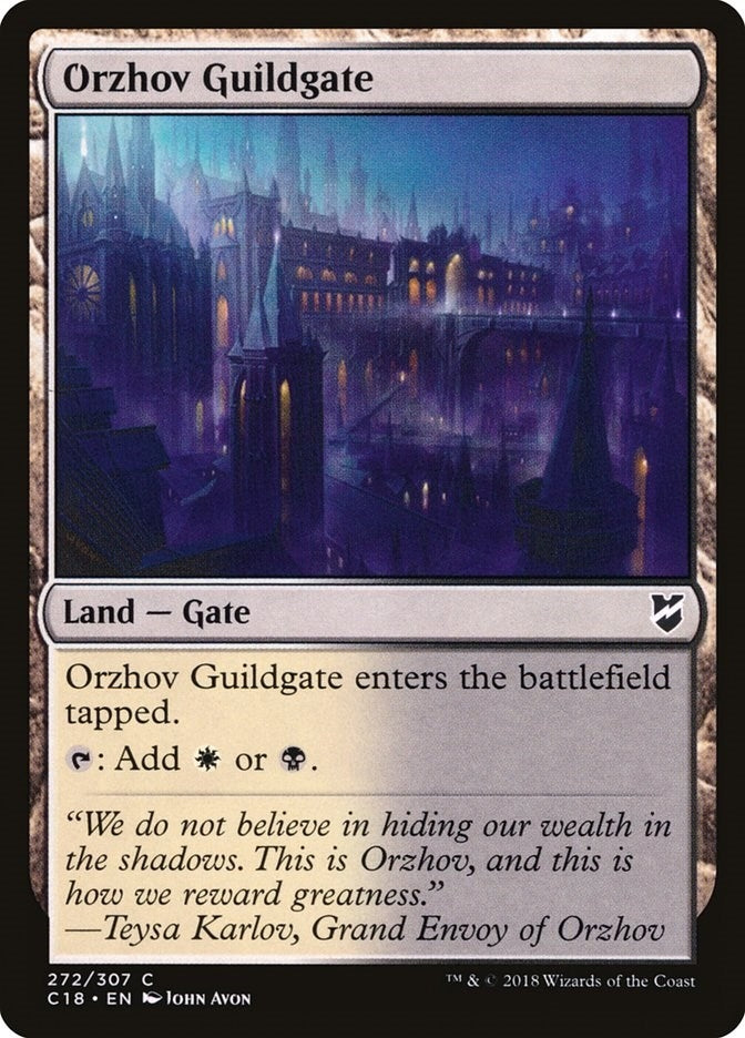 Image for Orzhov Guildgate (Commander 2018) (272) - Magic: The Gathering
