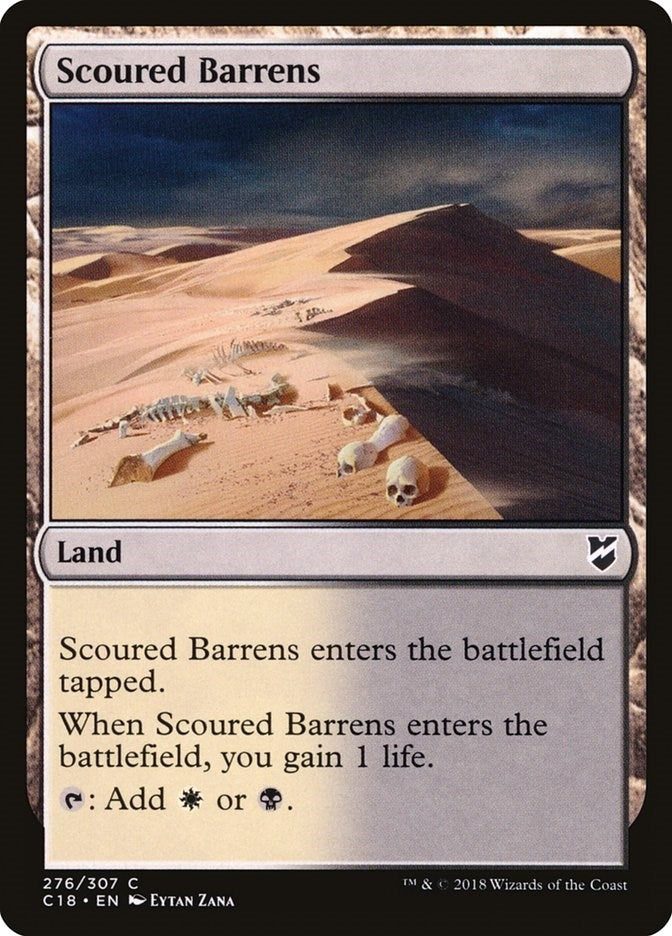 Image for Scoured Barrens (Commander 2018) (276) - Magic: The Gathering