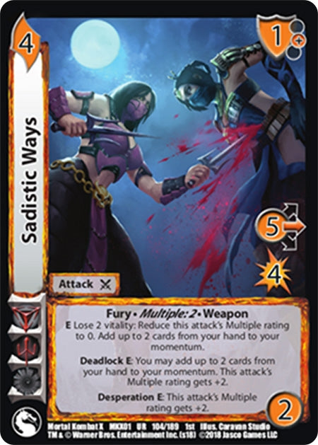 Image for Sadistic Ways (Mortal Kombat X) (104) - UniVersus