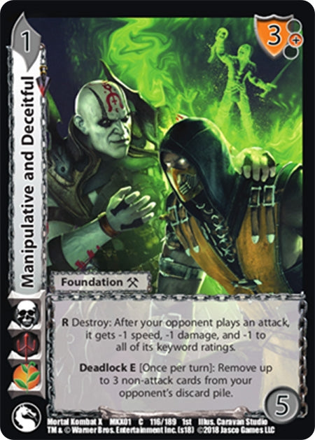 Image for Manipulative and Deceitful (Mortal Kombat X) (116) - UniVersus