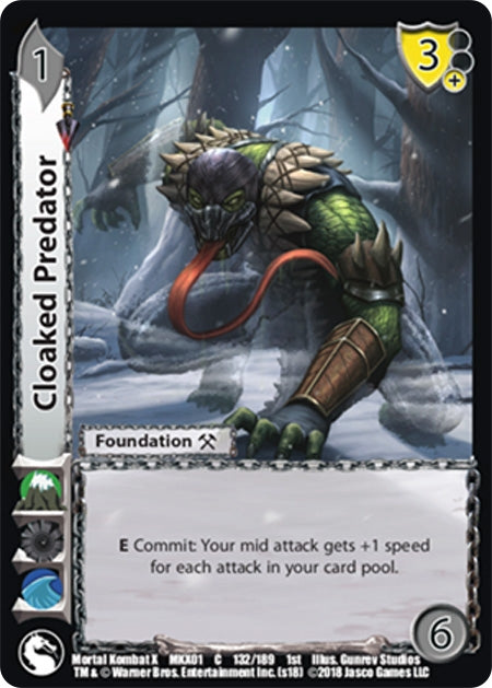 Image for Cloaked Predator (Mortal Kombat X) (132) - UniVersus