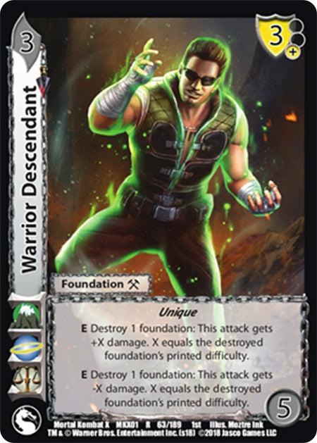 Image for Warrior Descendant (Mortal Kombat X) (63) - UniVersus