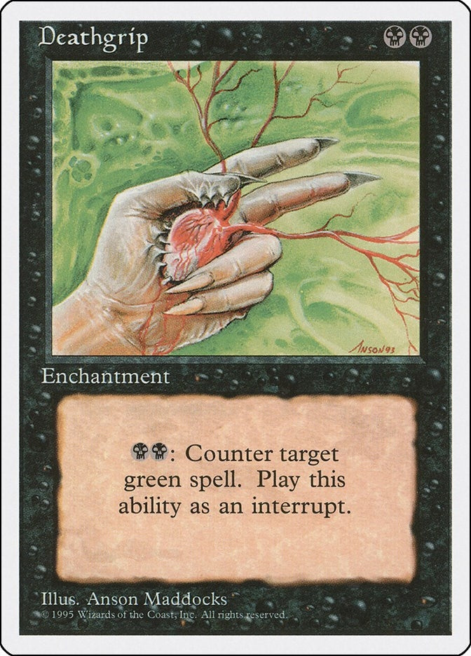 Image for Deathgrip (Fourth Edition) (14) - Magic: The Gathering
