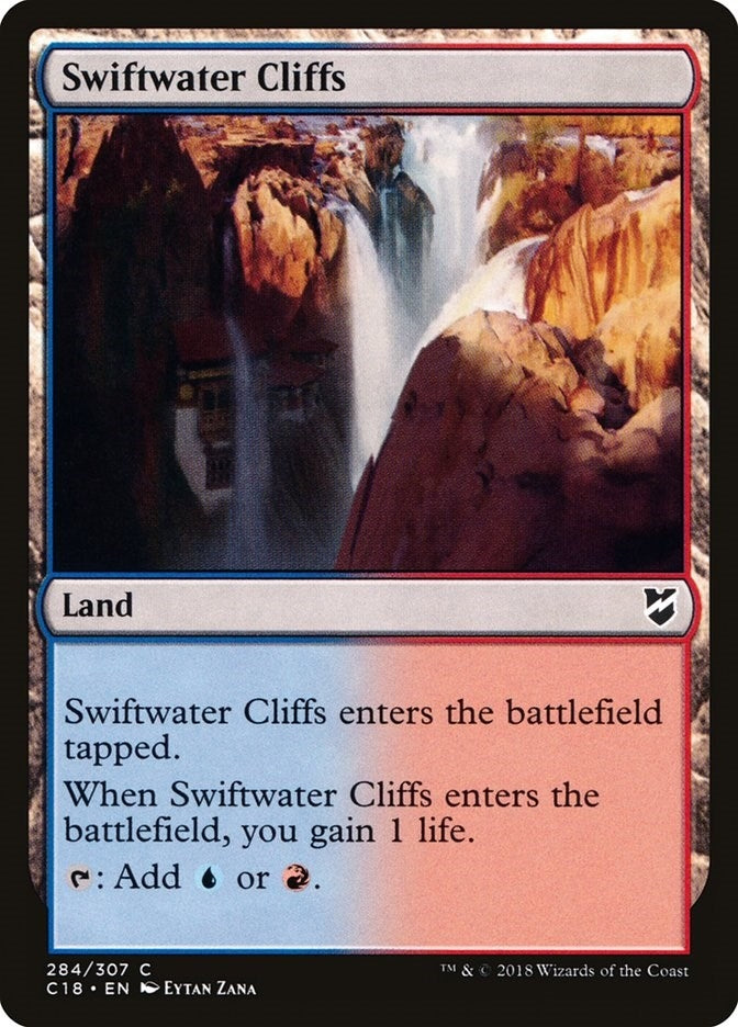 Image for Swiftwater Cliffs (Commander 2018) (284) - Magic: The Gathering