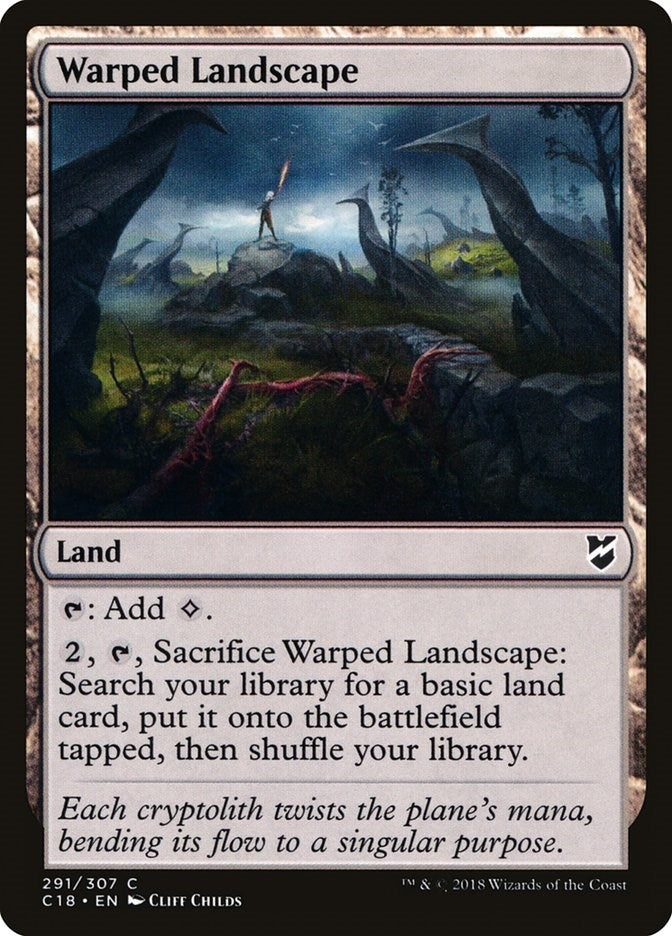 Image for Warped Landscape (Commander 2018) (291) - Magic: The Gathering