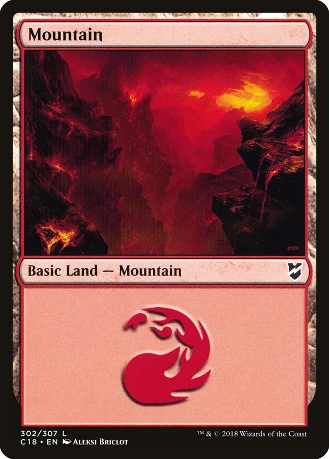 Image for Mountain (302) (Commander 2018) (302) - Magic: The Gathering