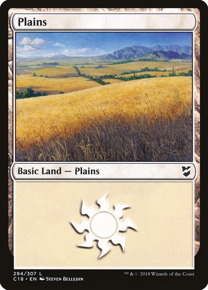 Image for Plains (294) (Commander 2018) (294) - Magic: The Gathering