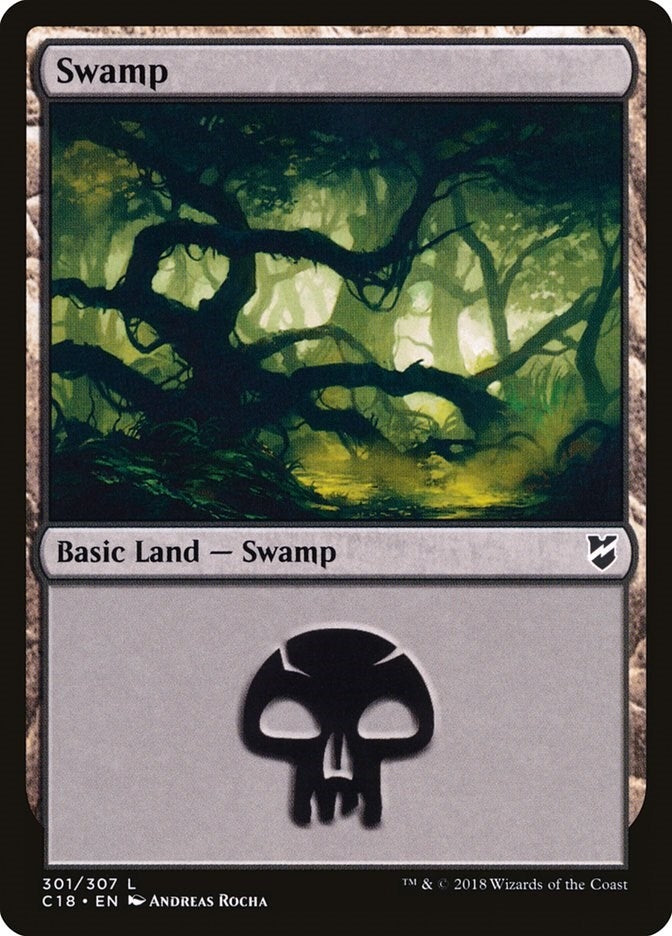 Image for Swamp (301) (Commander 2018) (301) - Magic: The Gathering