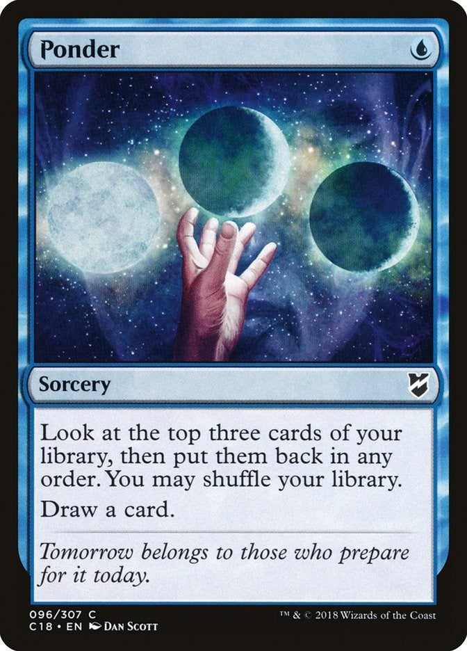 Image for Ponder (Commander 2018) (96) - Magic: The Gathering